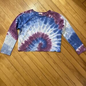 Design History Tie Dye Cropped Sweatshirt